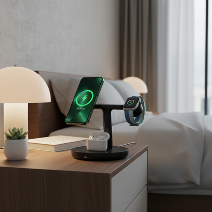 NovyCharge™ 3-in-1 Magnetic Dock
