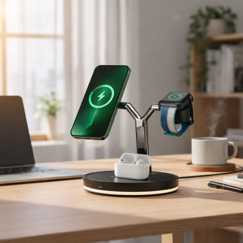 NovyCharge™ 3-in-1 Magnetic Dock