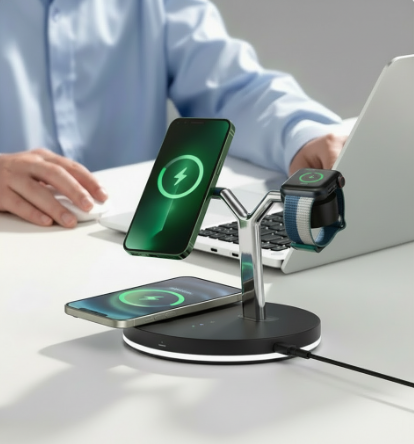 NovyCharge™ 3-in-1 Magnetic Dock